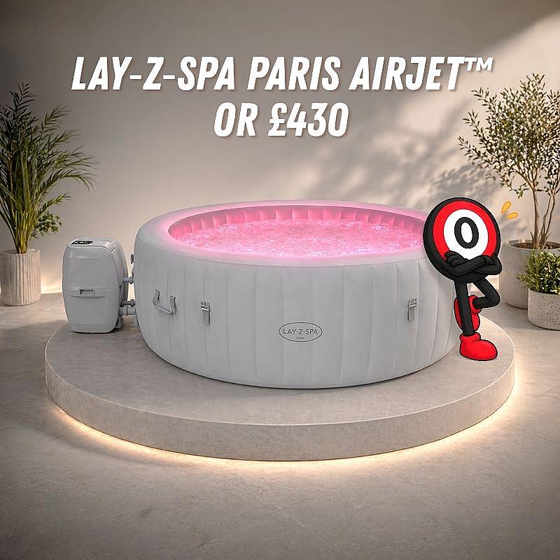 Lay-z-spa Paris Airjet or Cash 