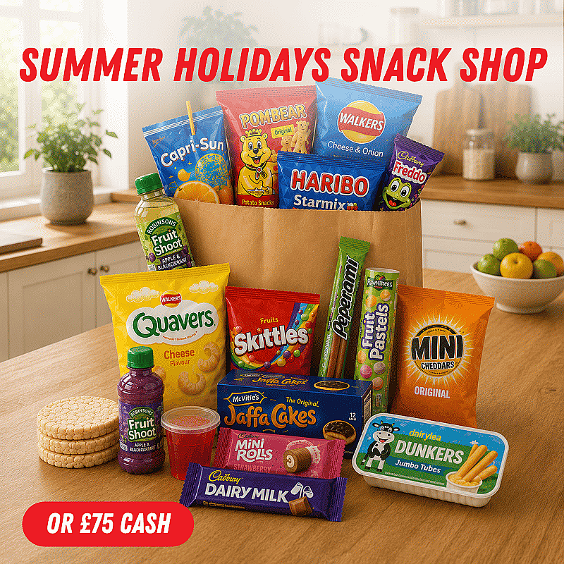 Summer Holidays Snack Shop or Cash 