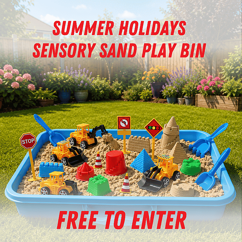 Summer Holidays Sensory Play Bin 