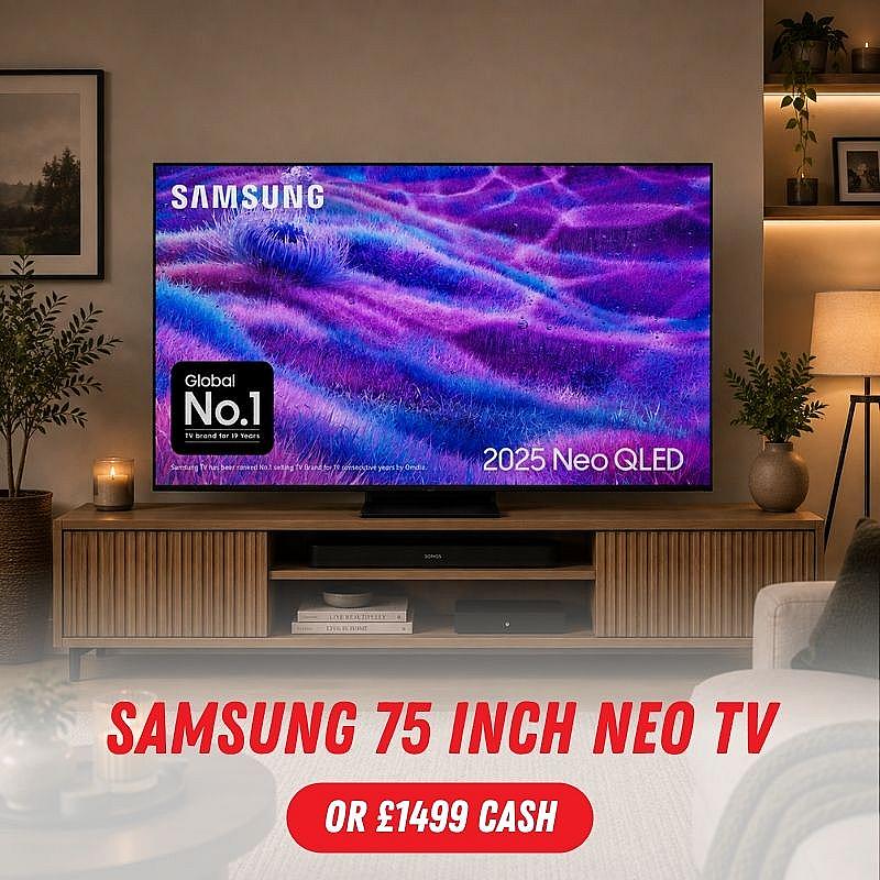 Samsung 75 inch Neo TV or Cash