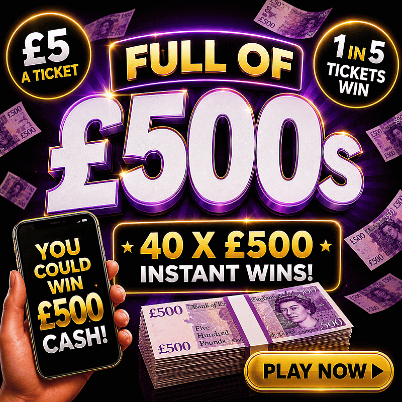 Full of £500s 