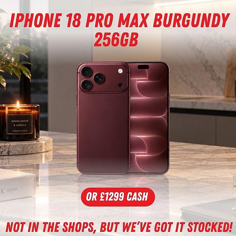 iPhone 18 Pro Max 256GB Burgundy 