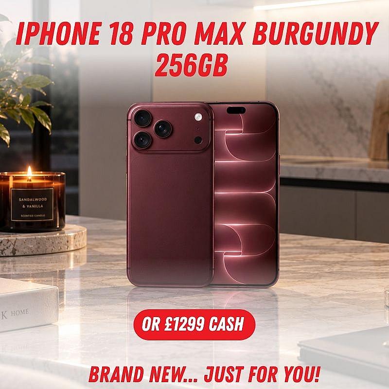 iPhone 18 Pro Max 256GB Burgundy 